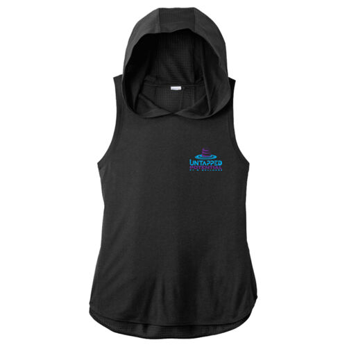 Ladies' Tri-blend Hoodie Tank Thumbnail